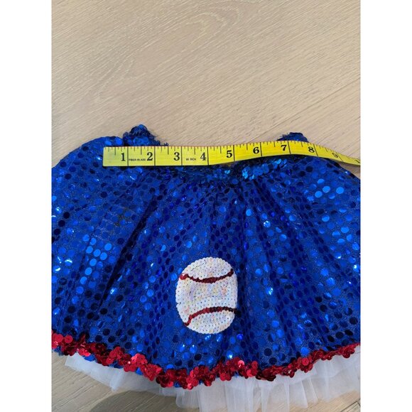 Toddler Girl Dansco U.S.A. Sequin Baseball Dance Outfit, size 3T - Picture 16 of 16